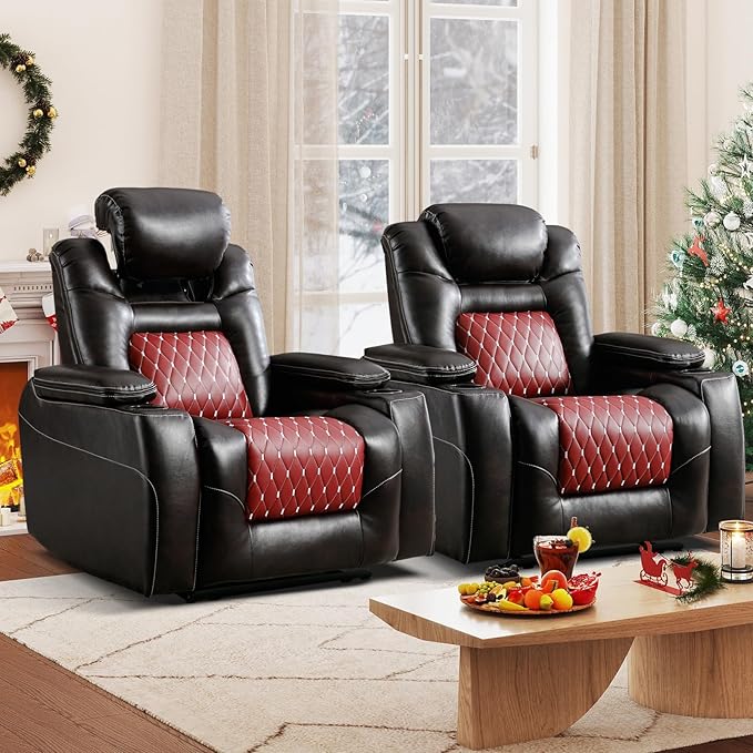 Power Recliner Chair with Adjustable Headrest
