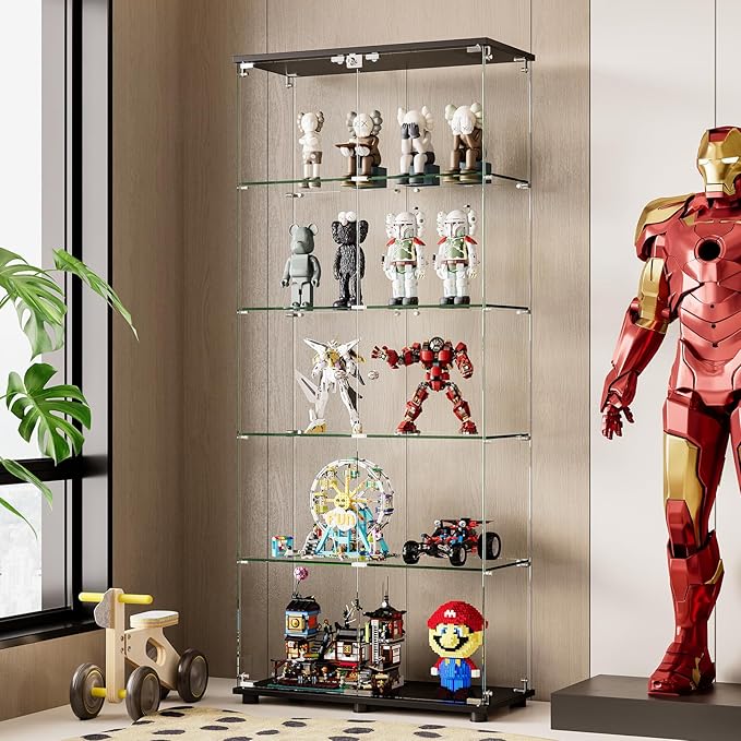 Glass Display Cabinet with Double Door