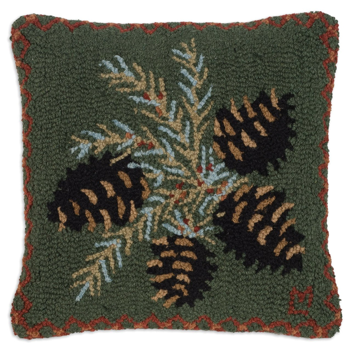 Pinecone Wool Throw Pillow