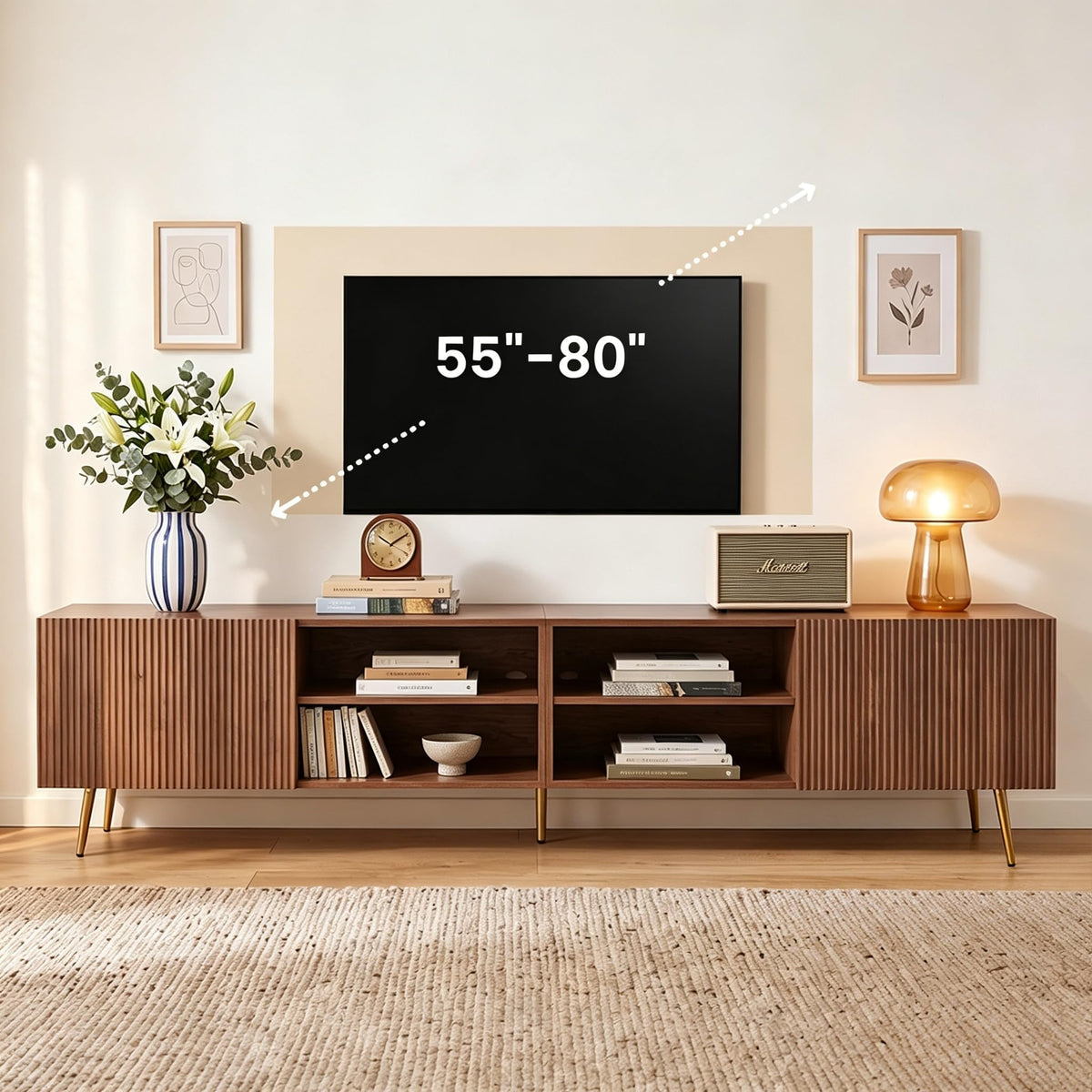 Wave Door TV Stand