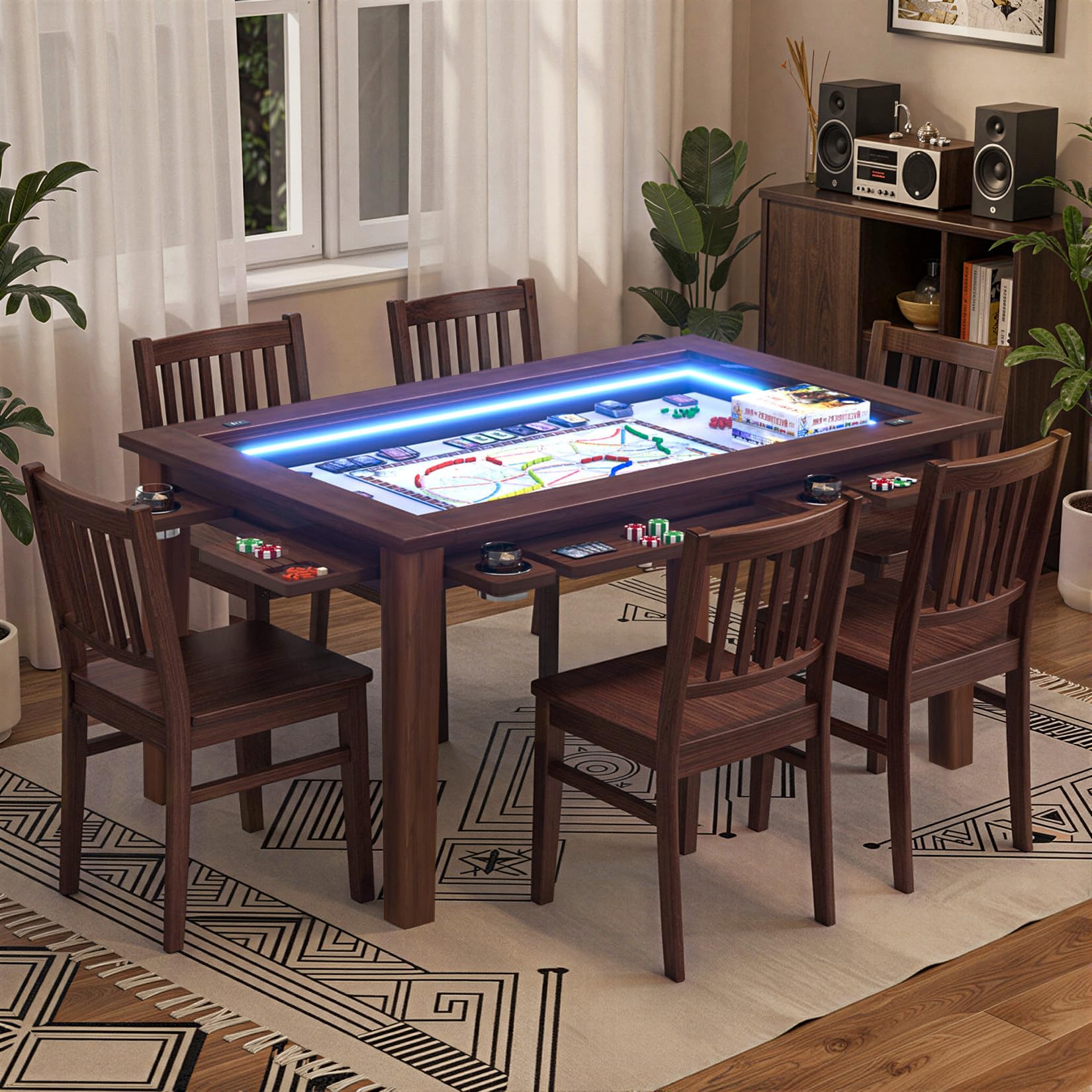 2-in-1 LED Board Game & Dining Table