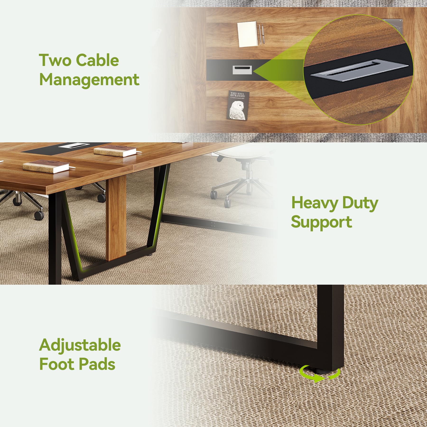 8FT Conference Table for 10 People
