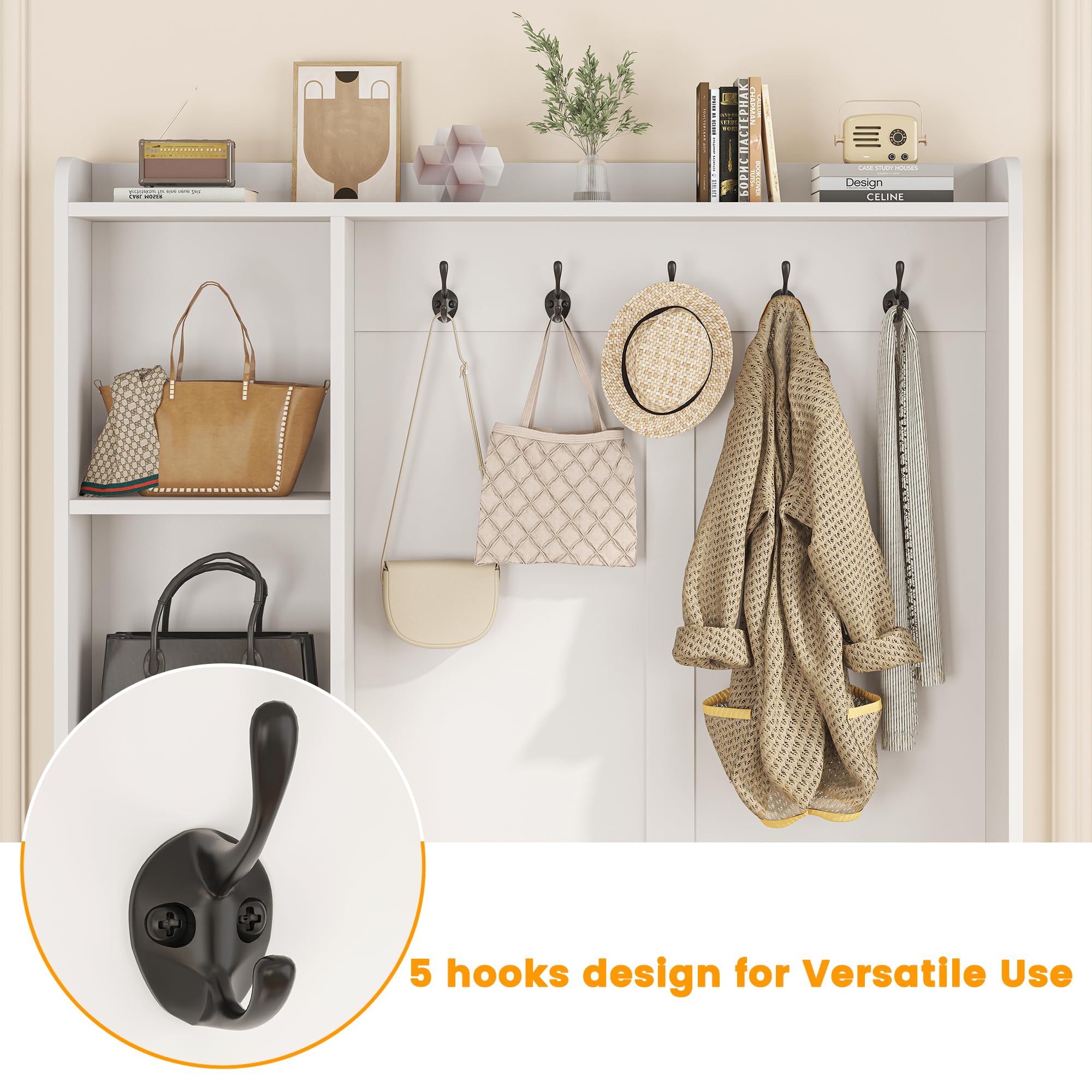 Hall Tree with Bench & Shoe Storage