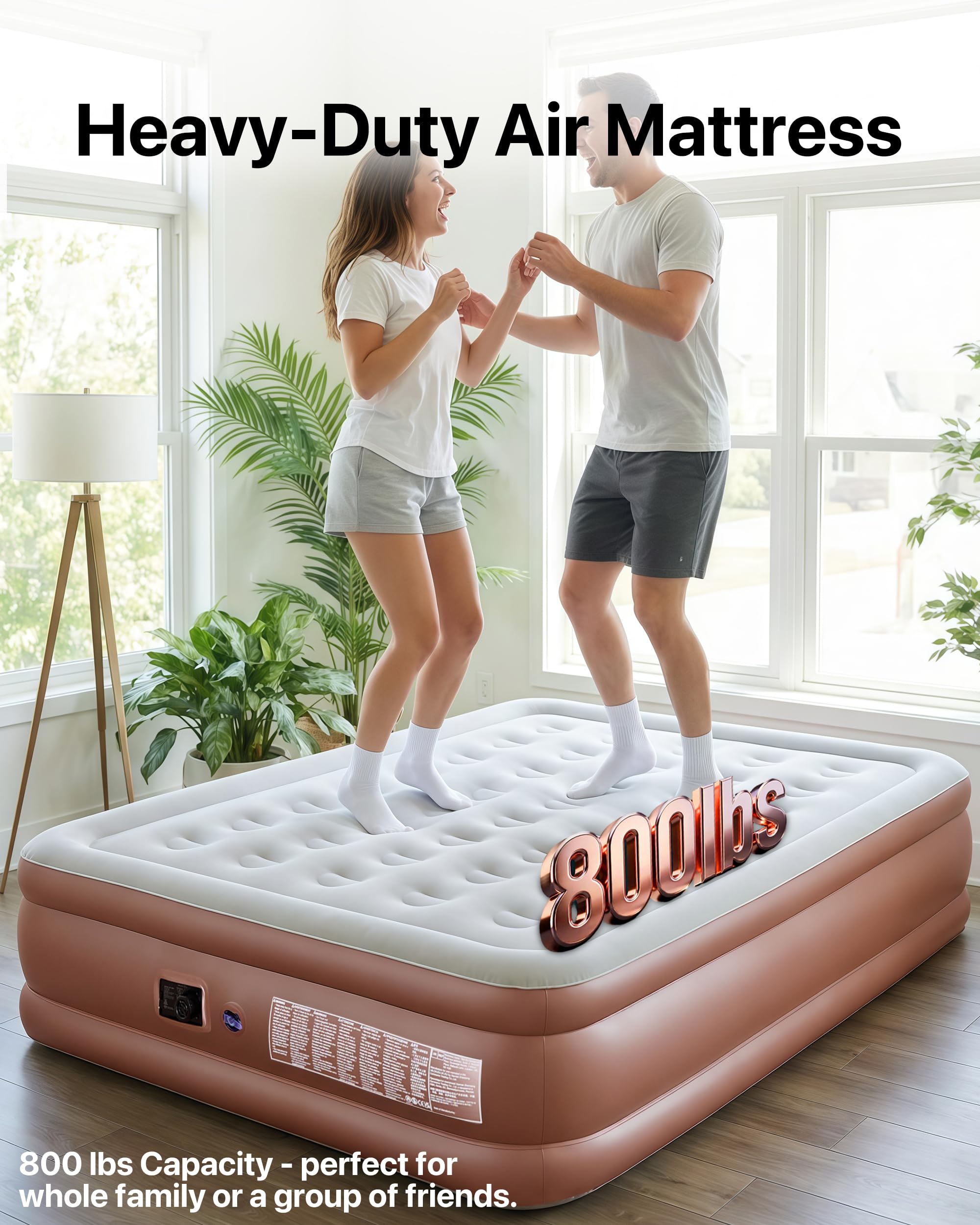 Queen Air Mattress with Built-In Pump