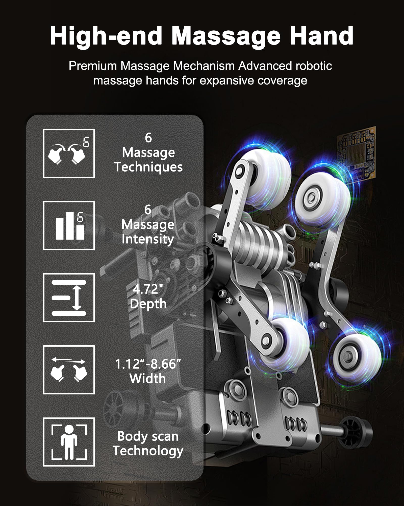 4D SL-Track Full Body Massage Chair with Heat & Zero Gravity