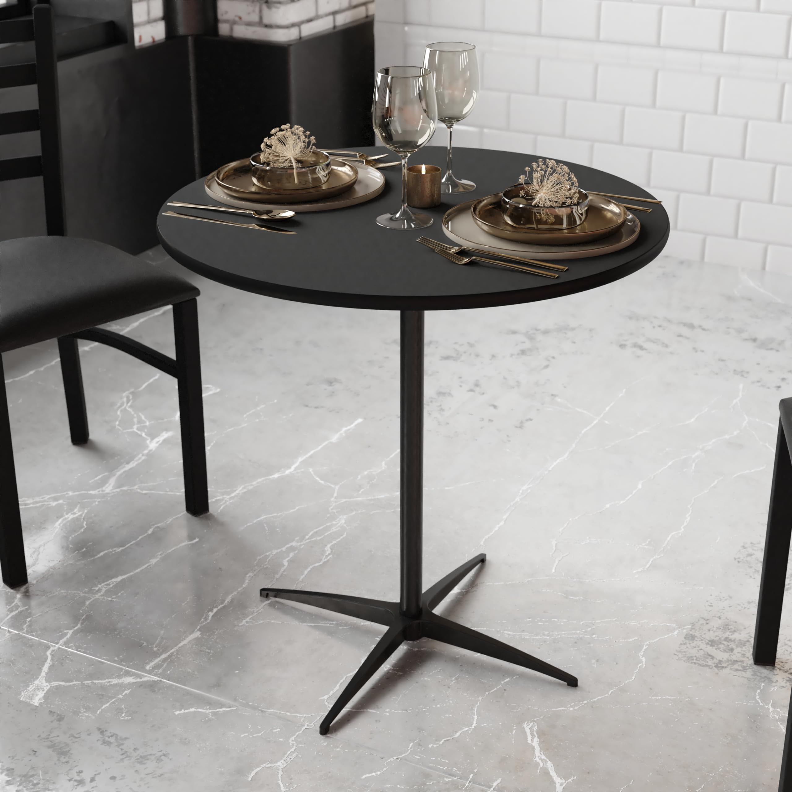 30" Round Adjustable Cocktail Table