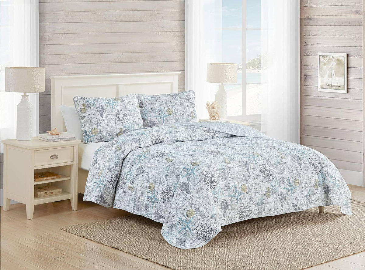 King Cotton Blend Quilt Set