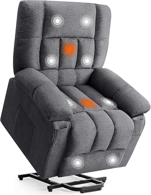 Power Lift Recliner Chair with Massage & Heat