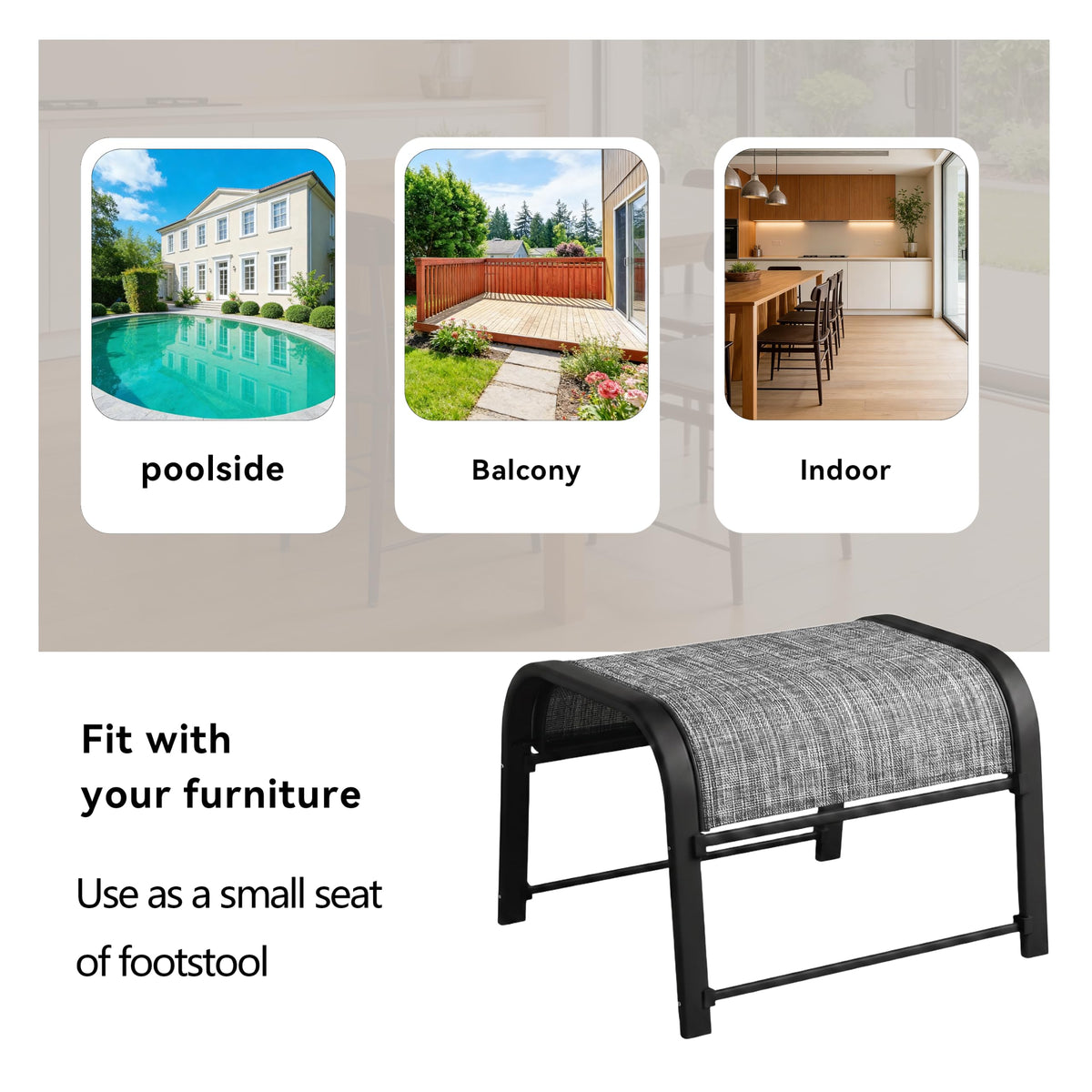 Stackable Patio Ottoman