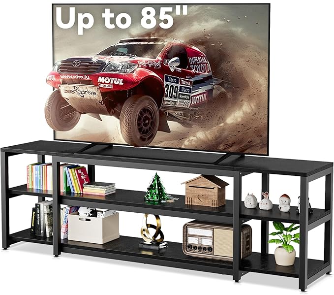 75.2" 3-Tier TV Stand for Up to 85" TVs