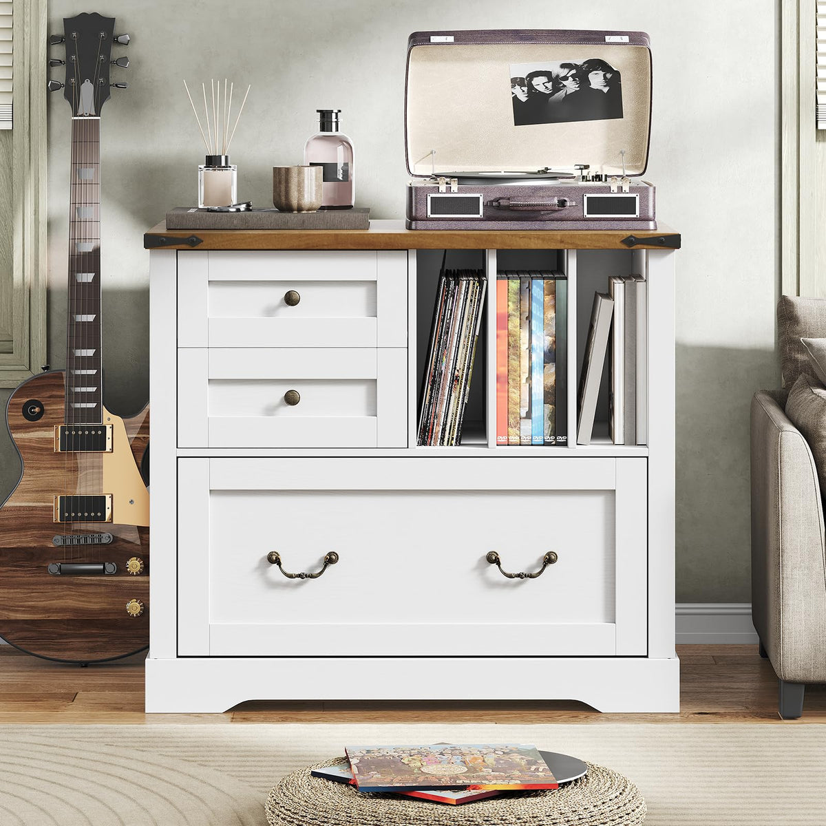 Farmhouse 3-Drawer File Cabinet