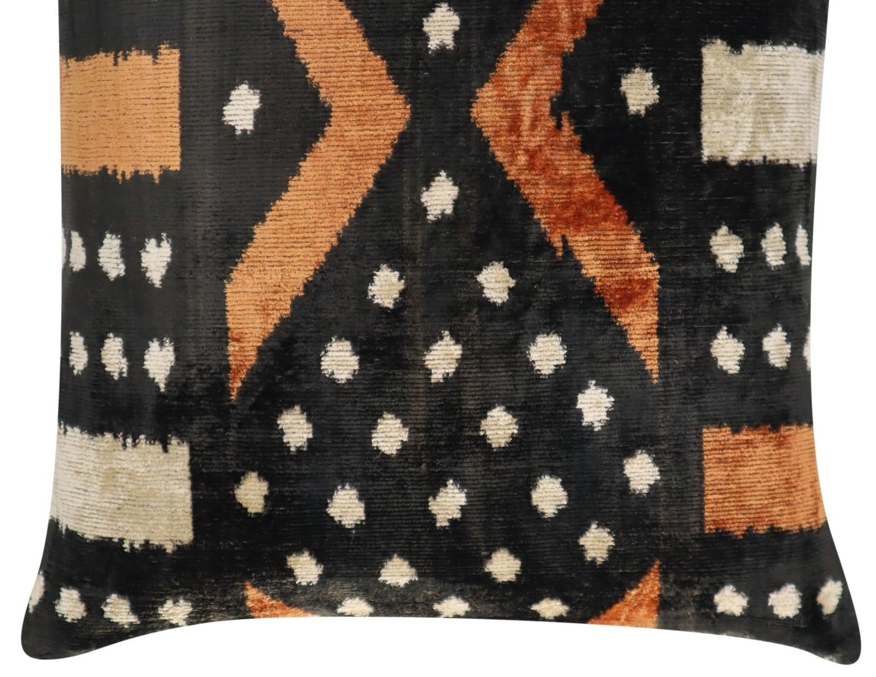 Handmade Velvet Throw Pillow with Down Insert