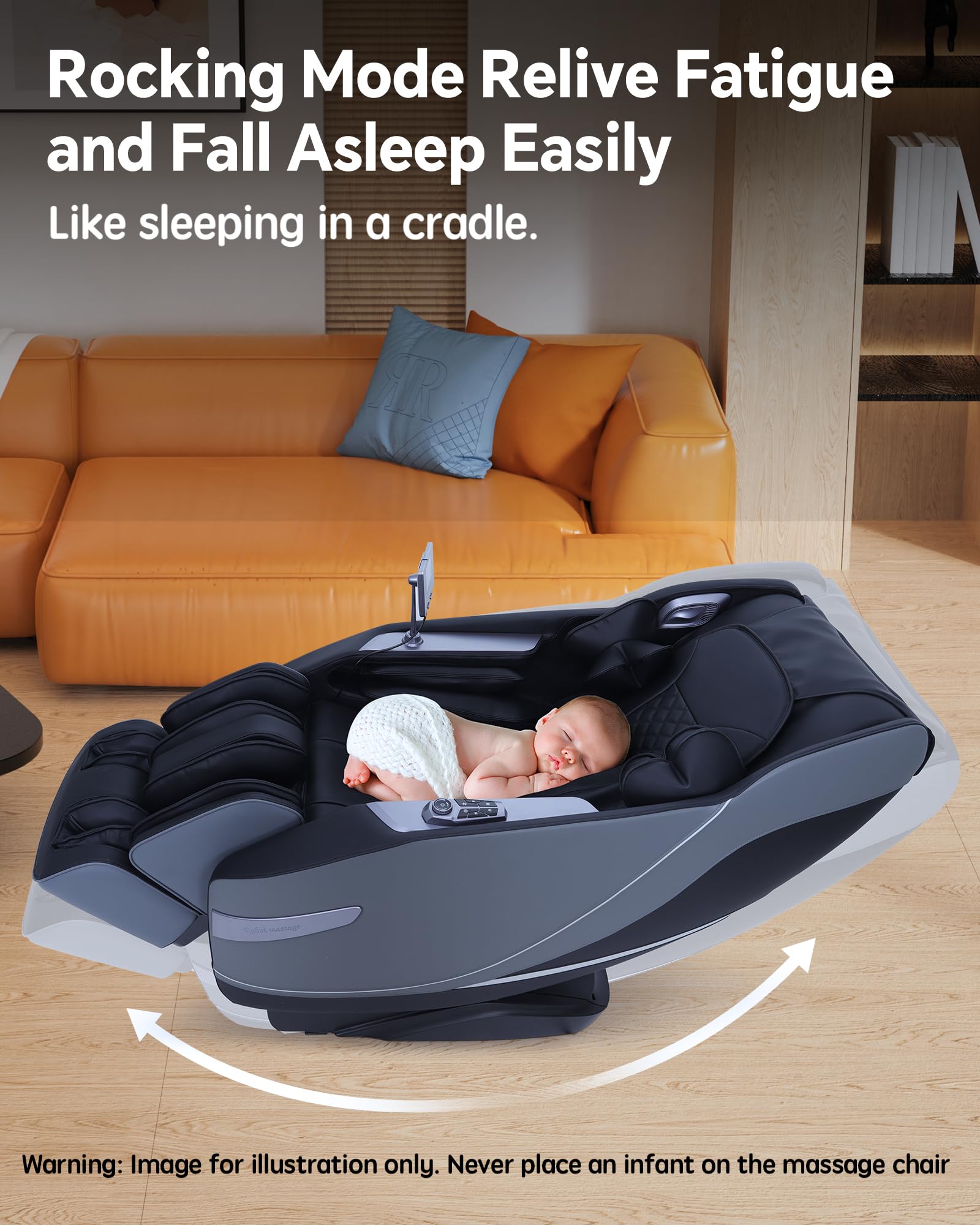 Zero Gravity Massage Chair with SL-Track & Rocking Mode