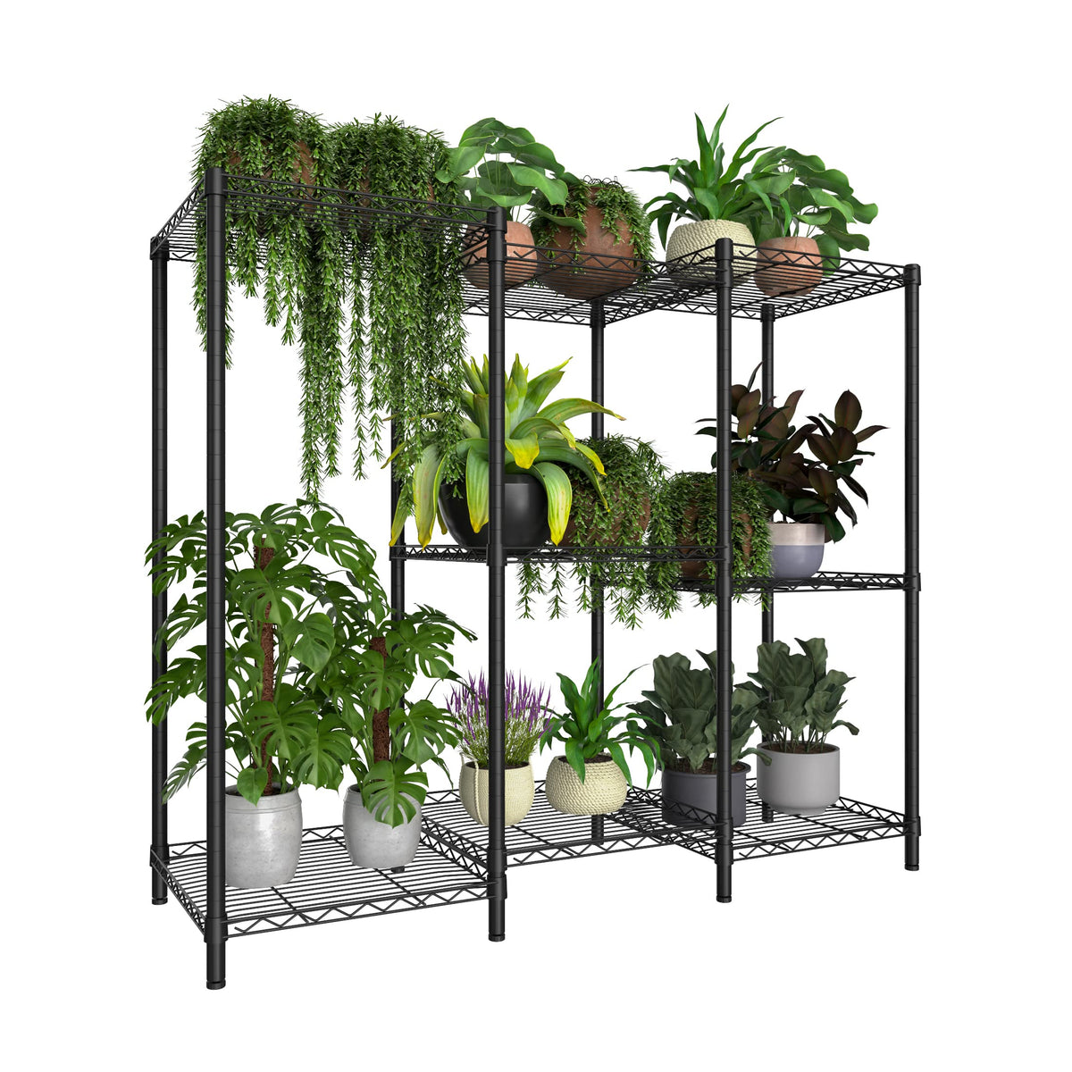8-Tier Adjustable Metal Plant Stand