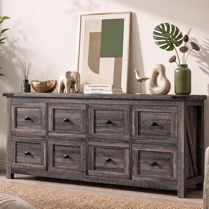 Farmhouse 8-Drawer Dresser