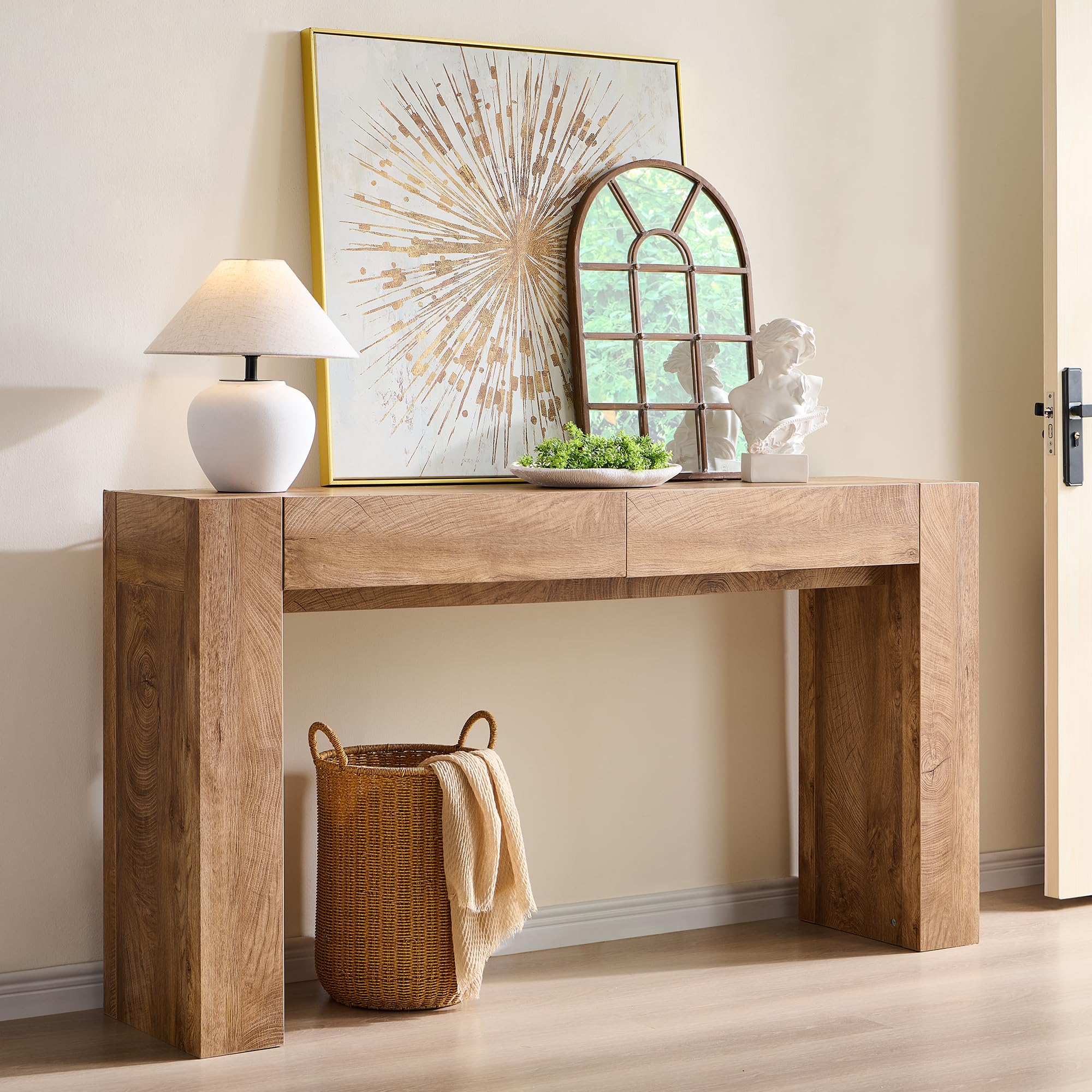 63" Entryway Console Table with Drawers