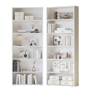 White 6-Tier Bookcase