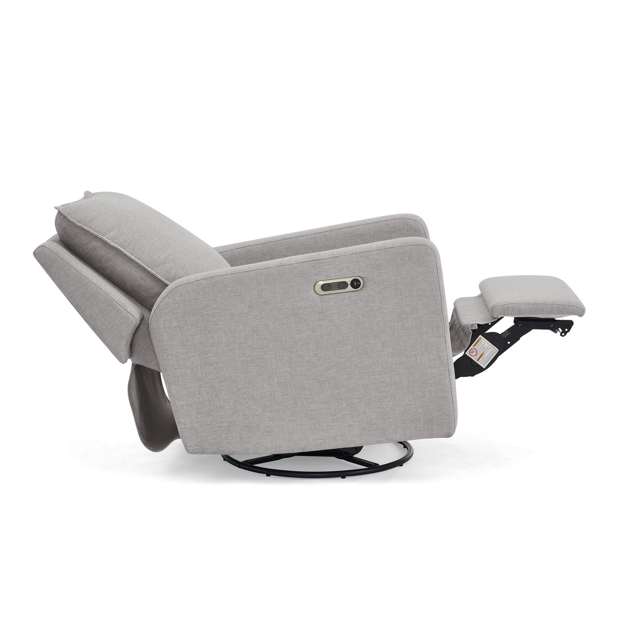 Delta Children babyGap Harlowe Power Recliner with USB-A & Charging Port Greenguard Gold Certified – Stain-Resistant Performance Fabric is Oeko-TEX Standard 100 Certified, Ash