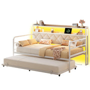 Twin Daybed with Trundle & Storage