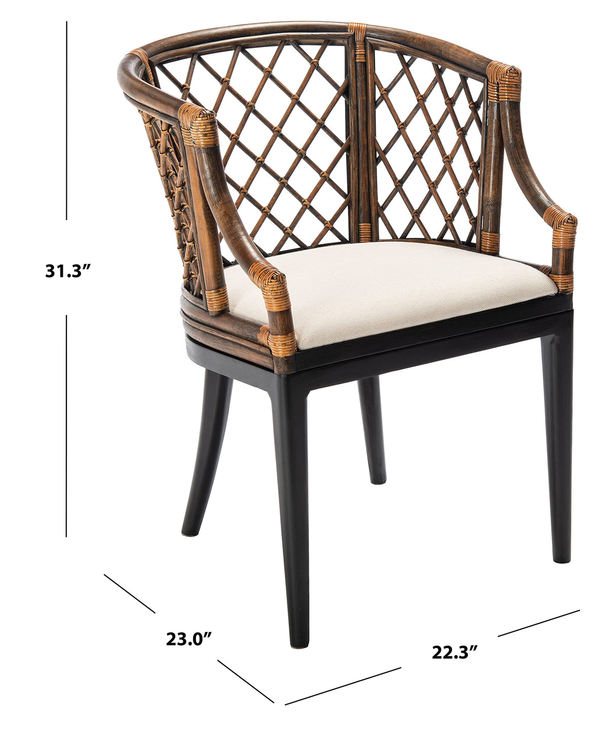 Rattan Accent Armchair