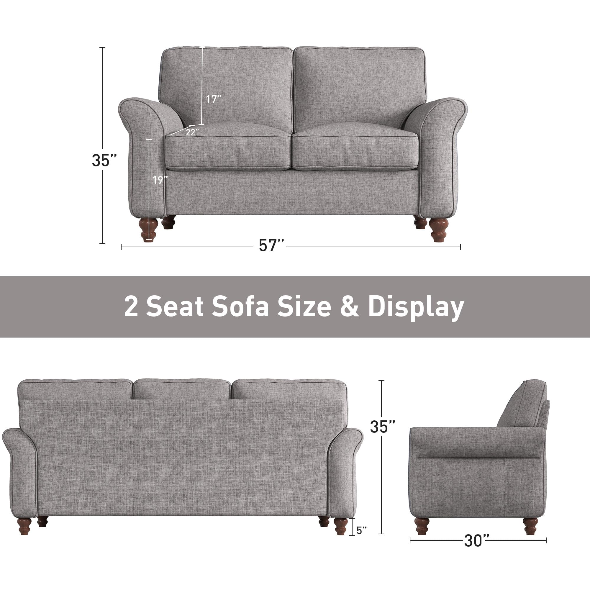 2-Seater Loveseat Sofa