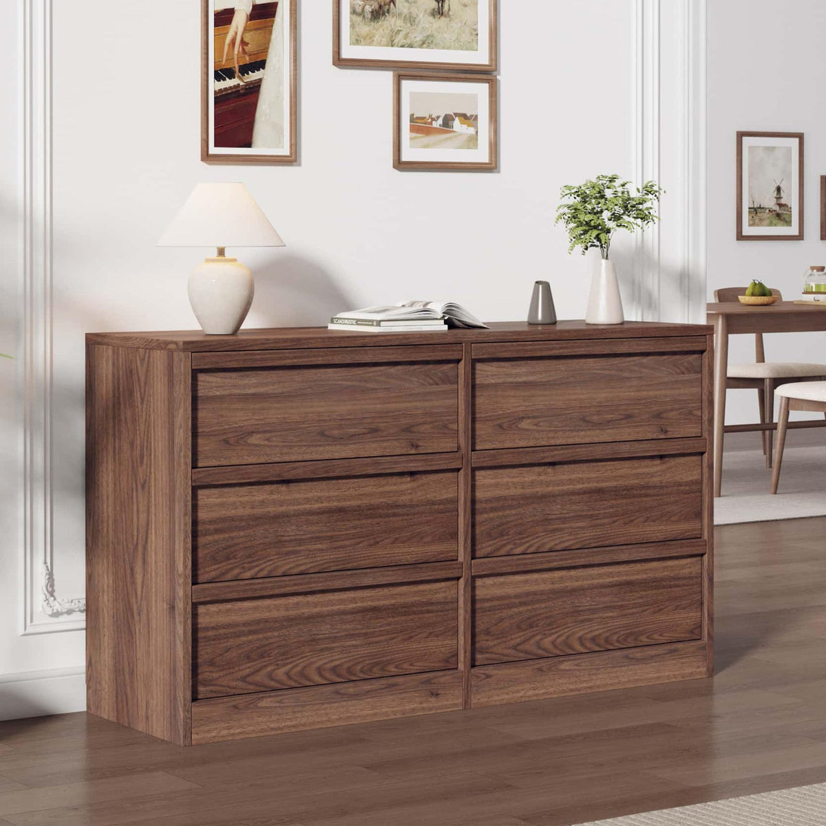 Walnut Storage Dresser