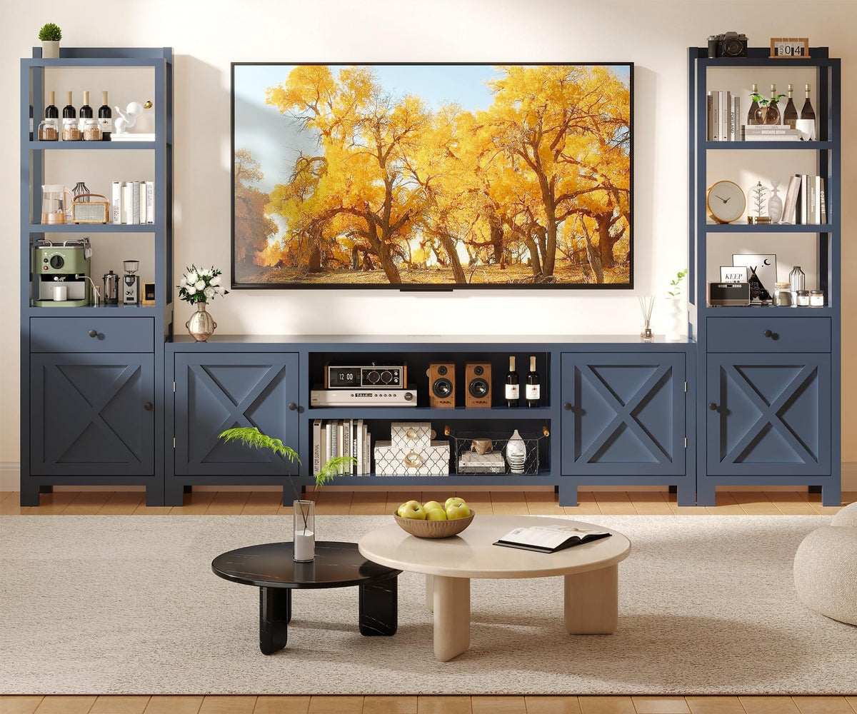 Entertainment Center with Bookshelves