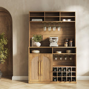 BELLEZE Jagger Bar Cabinet - Camel
