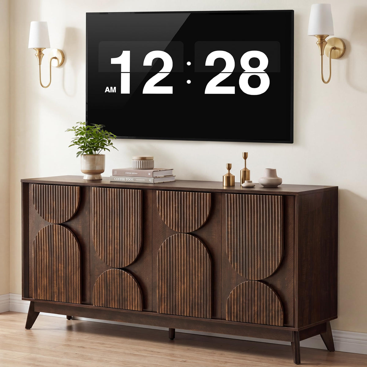 Fluted TV Stand
