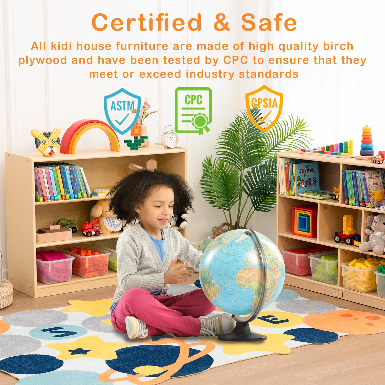 3-Tier Montessori Kids Bookshelf
