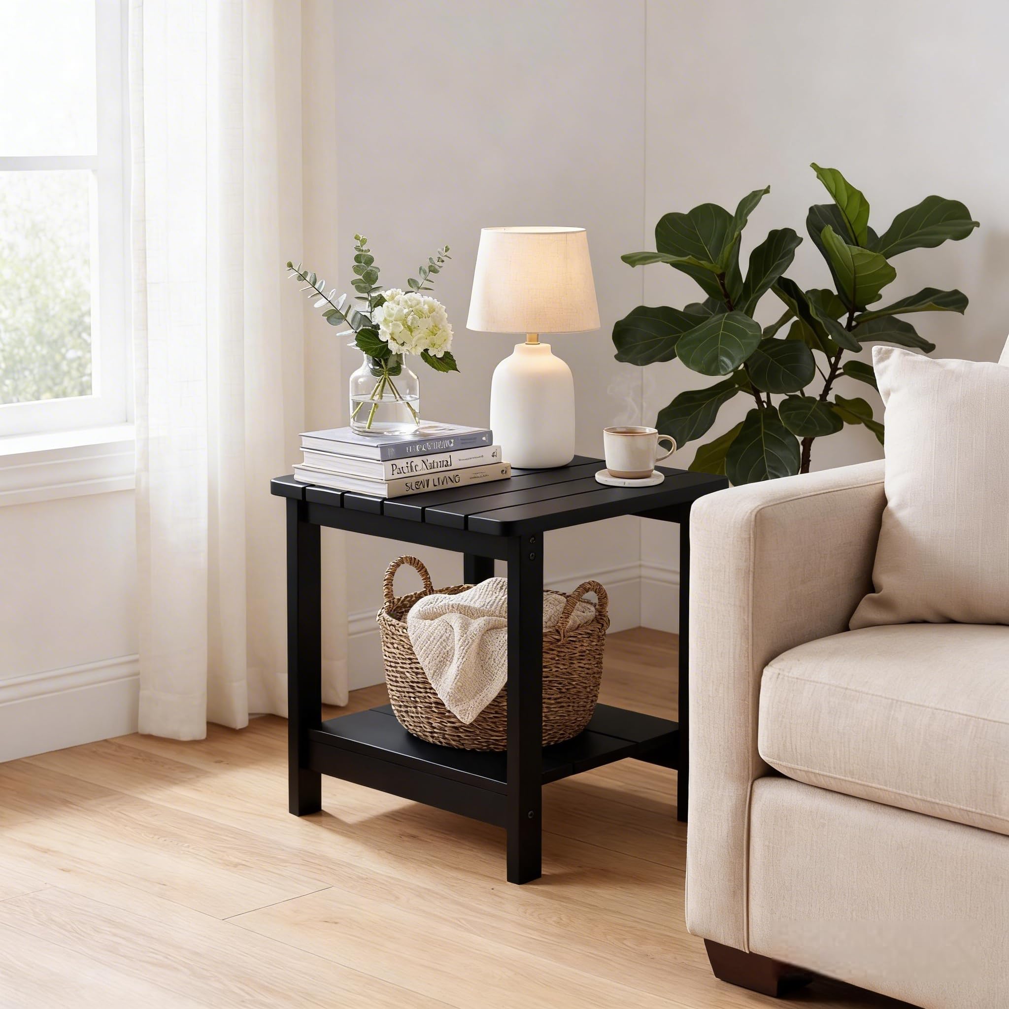 2-Tier Outdoor Side Table