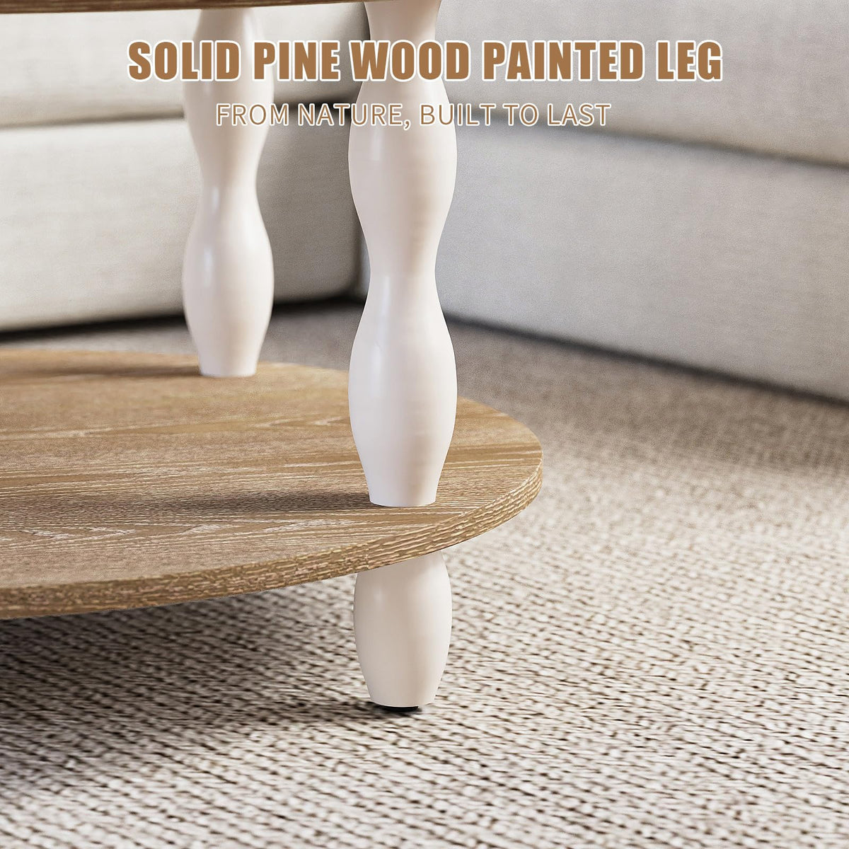 Round Farmhouse Coffee Table