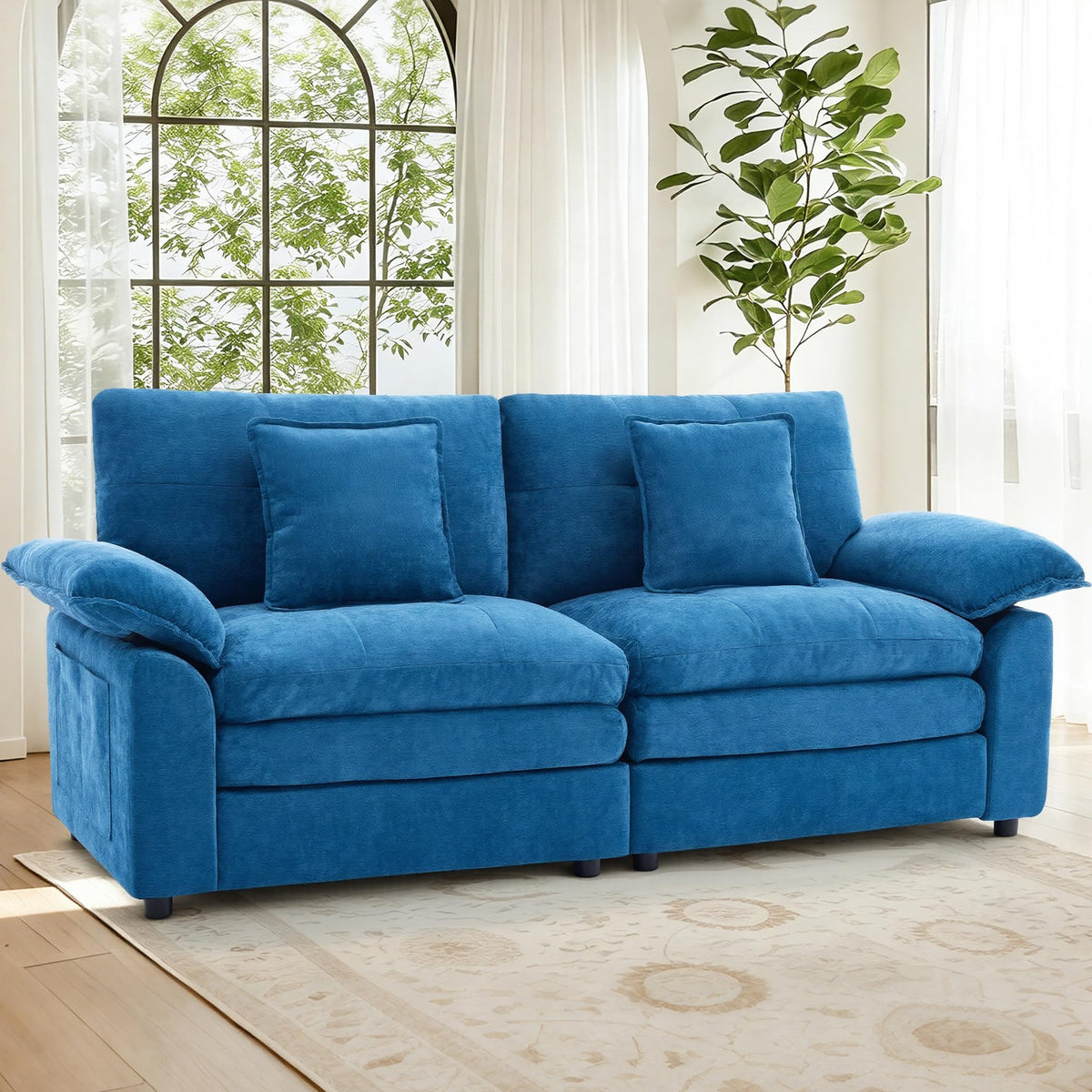 Deep Seat Chenille Loveseat