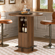 Pub Table with Storage & Footrest