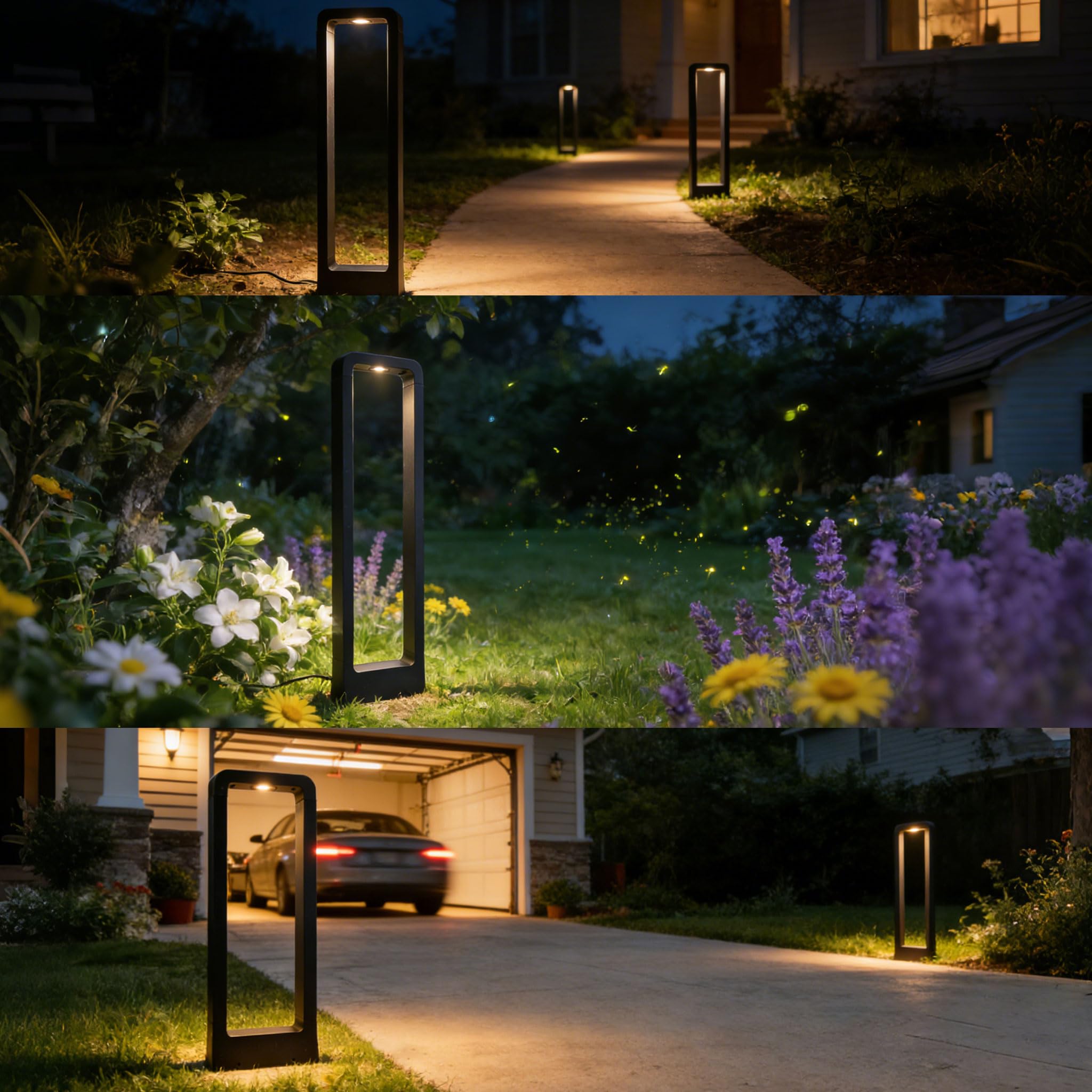 Solar Pathway Lights Outdoor Garden Lights Bright Solar Lights Waterproof for Backyard Patio Walkway Landscape