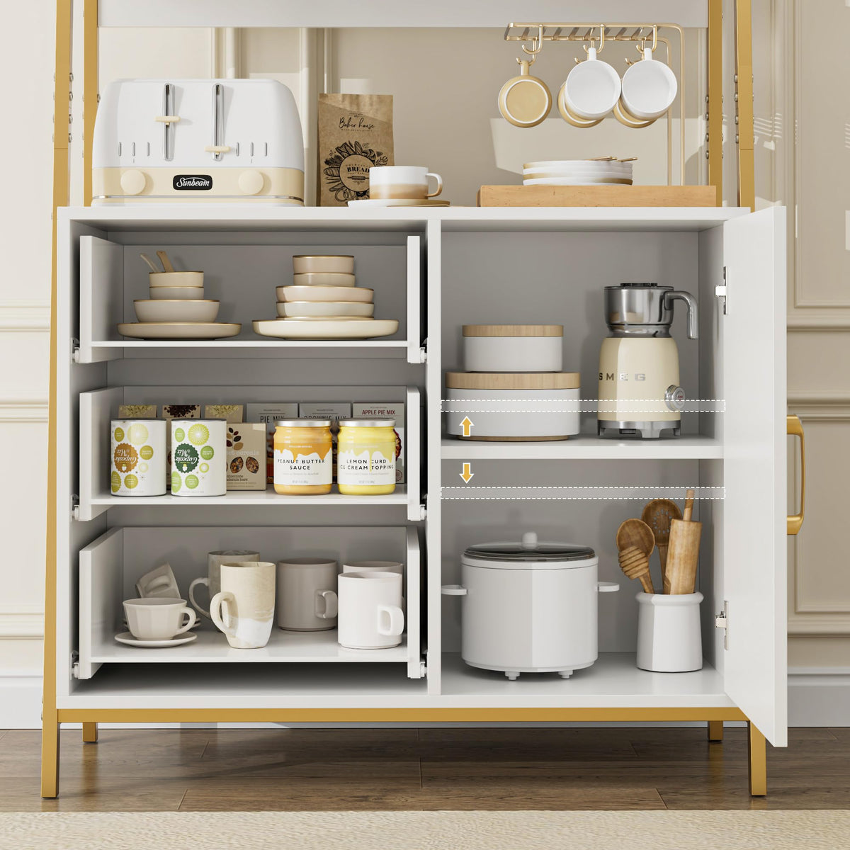 Ladder Bookshelf with Drawers