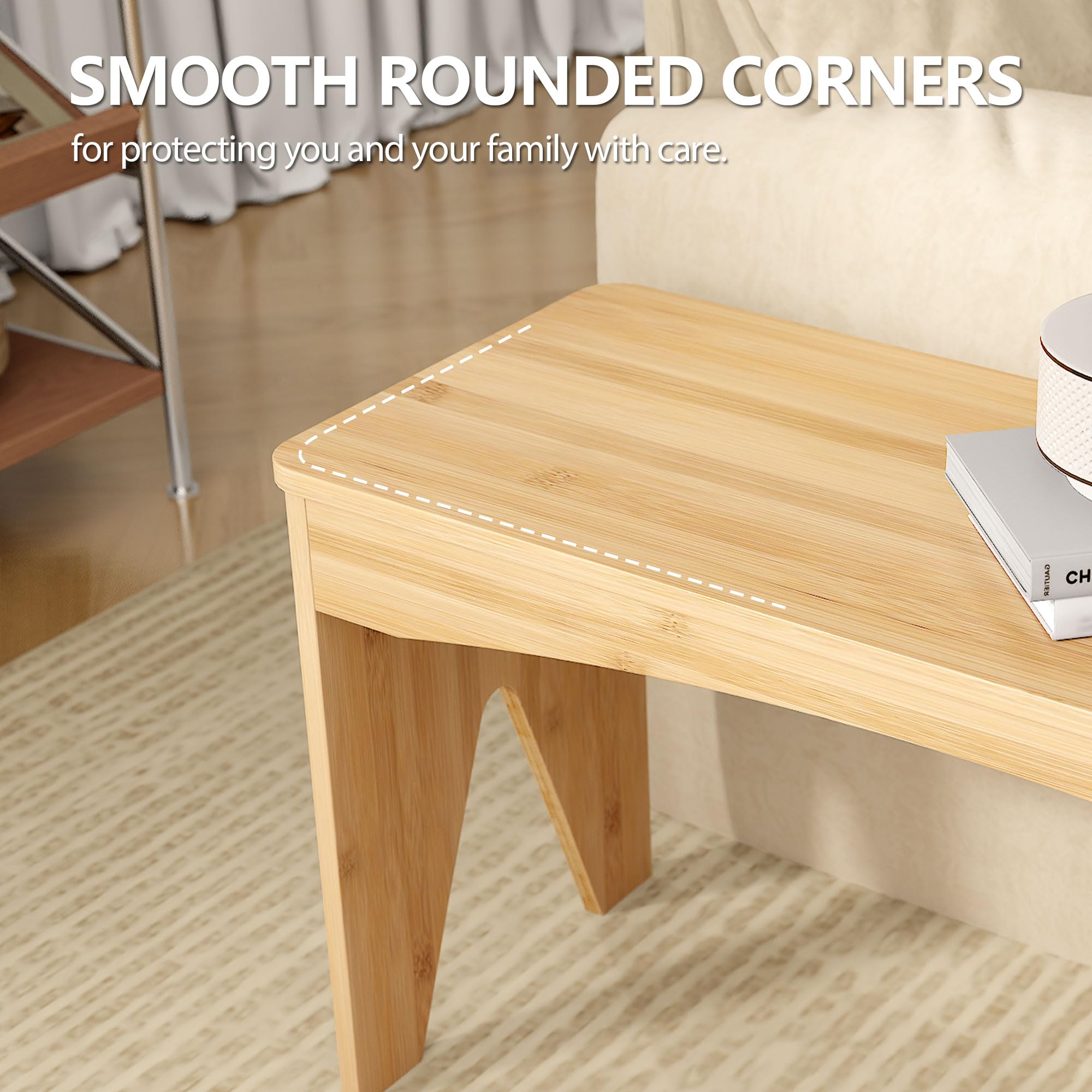 Bamboo Dining Bench – 35.4" Indoor Seat