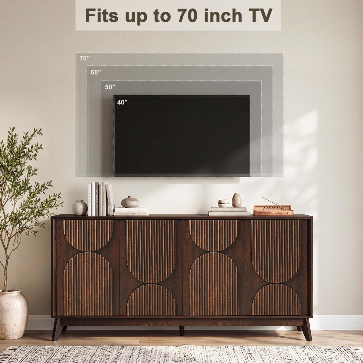 Fluted TV Stand