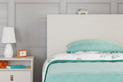Signature Design by Ashley Aprilyn Twin Bookcase Headboard, Whitewash