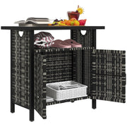 Outdoor Pool Towel Storage Cabinet with Shelf