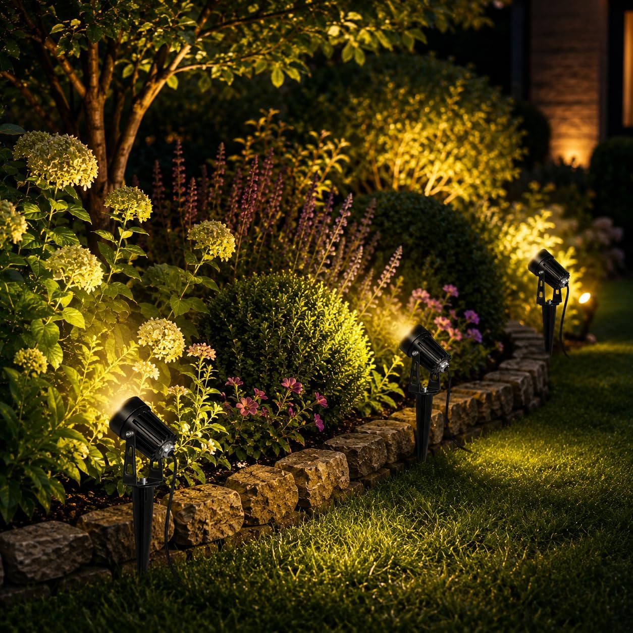 RGBW Smart Landscape Spotlight Kit, 6-Pack