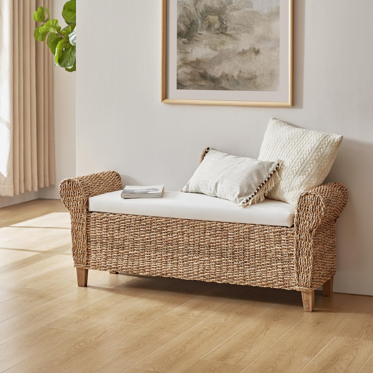 Water Hyacinth Storage Bench