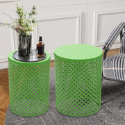 Metal Nesting Side Tables Set of 2