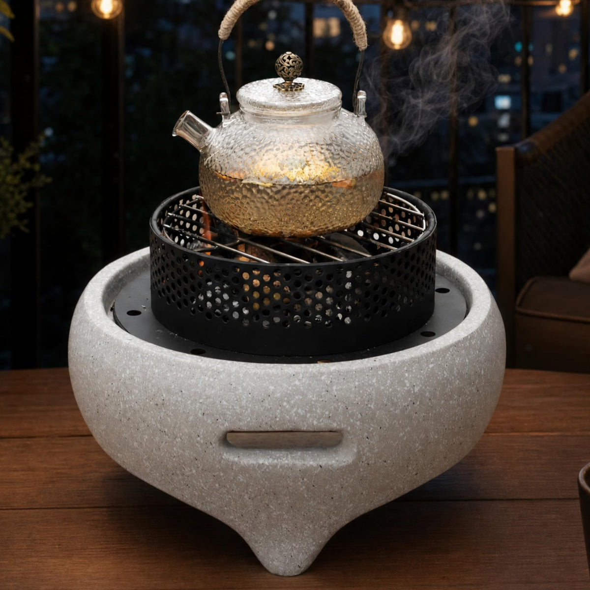 Fengblaze Tabletop Fire Pit Outdoor Safer Burning Mini Fireplace 11.81"