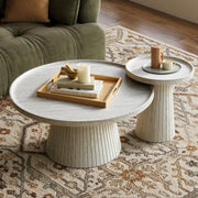 Faux Stone Nesting Coffee Tables