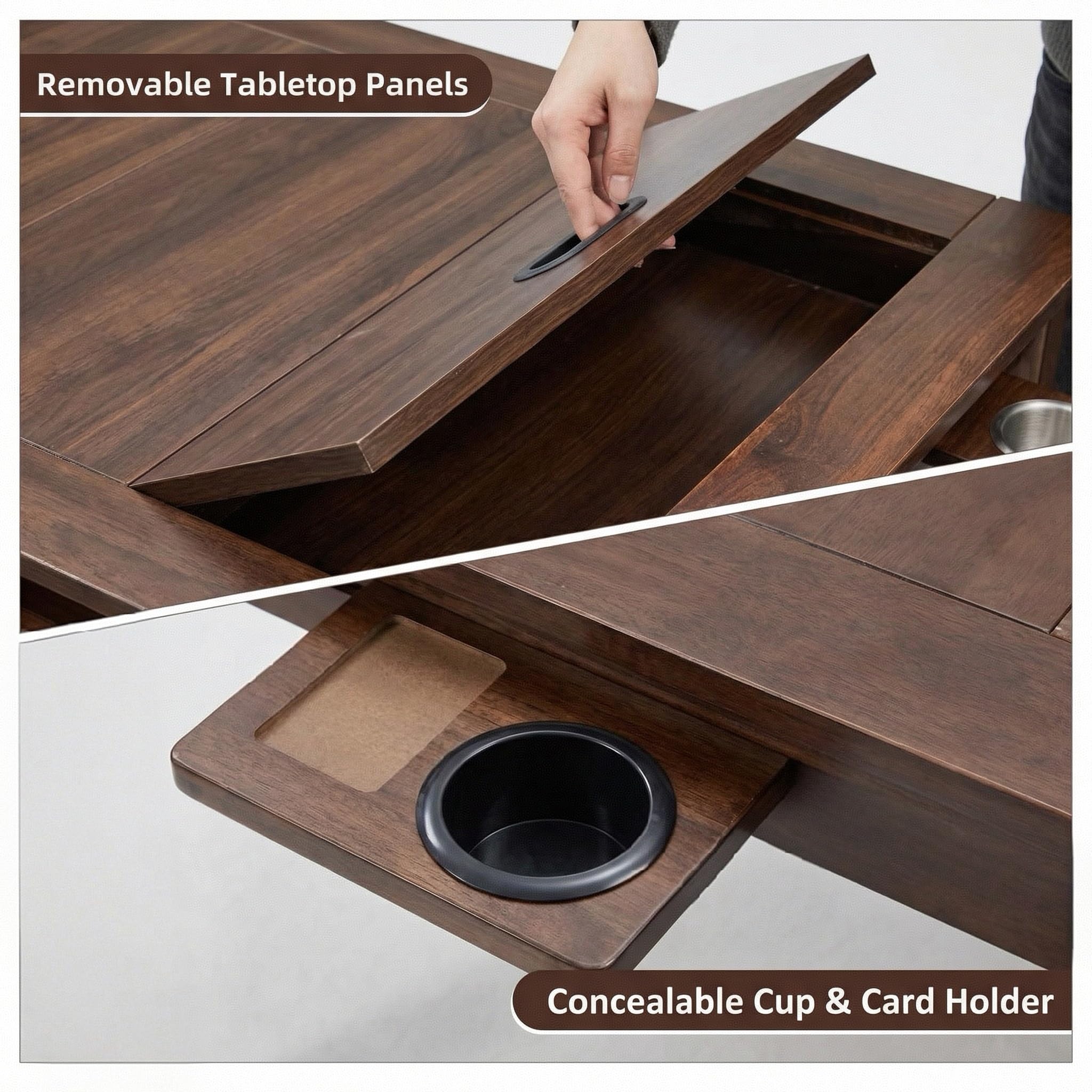 Convertible Game & Dining Table for 4-6 Players