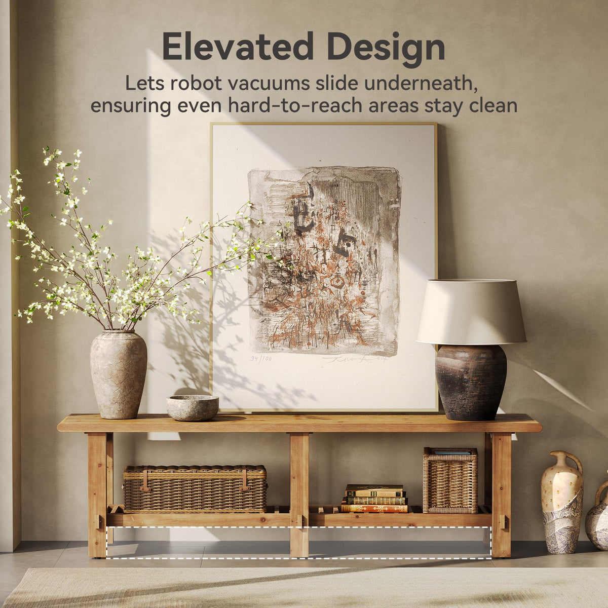 Pine Entryway Storage Bench