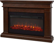 Real Flame Beau 59" Landscape Electric Fireplace with Mantel for Living Room or Bedroom, Replaceable Fireplace Insert Heater, Realistic Log and Flame Effect, Remote Control, Timer