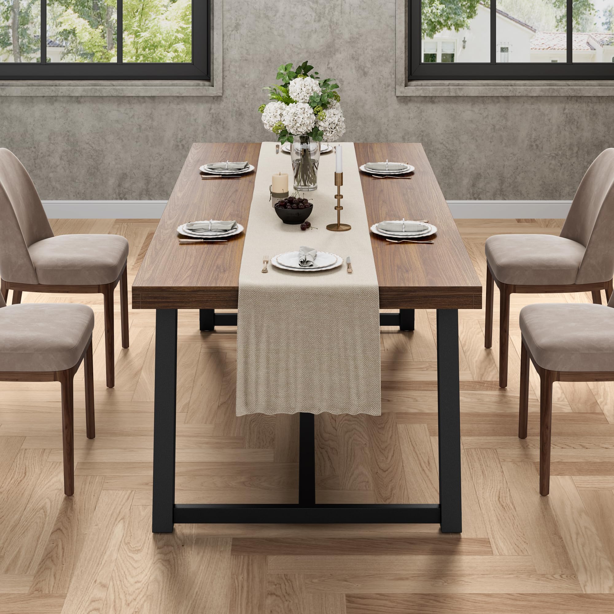 71" Rectangular Dining Table for 6–8