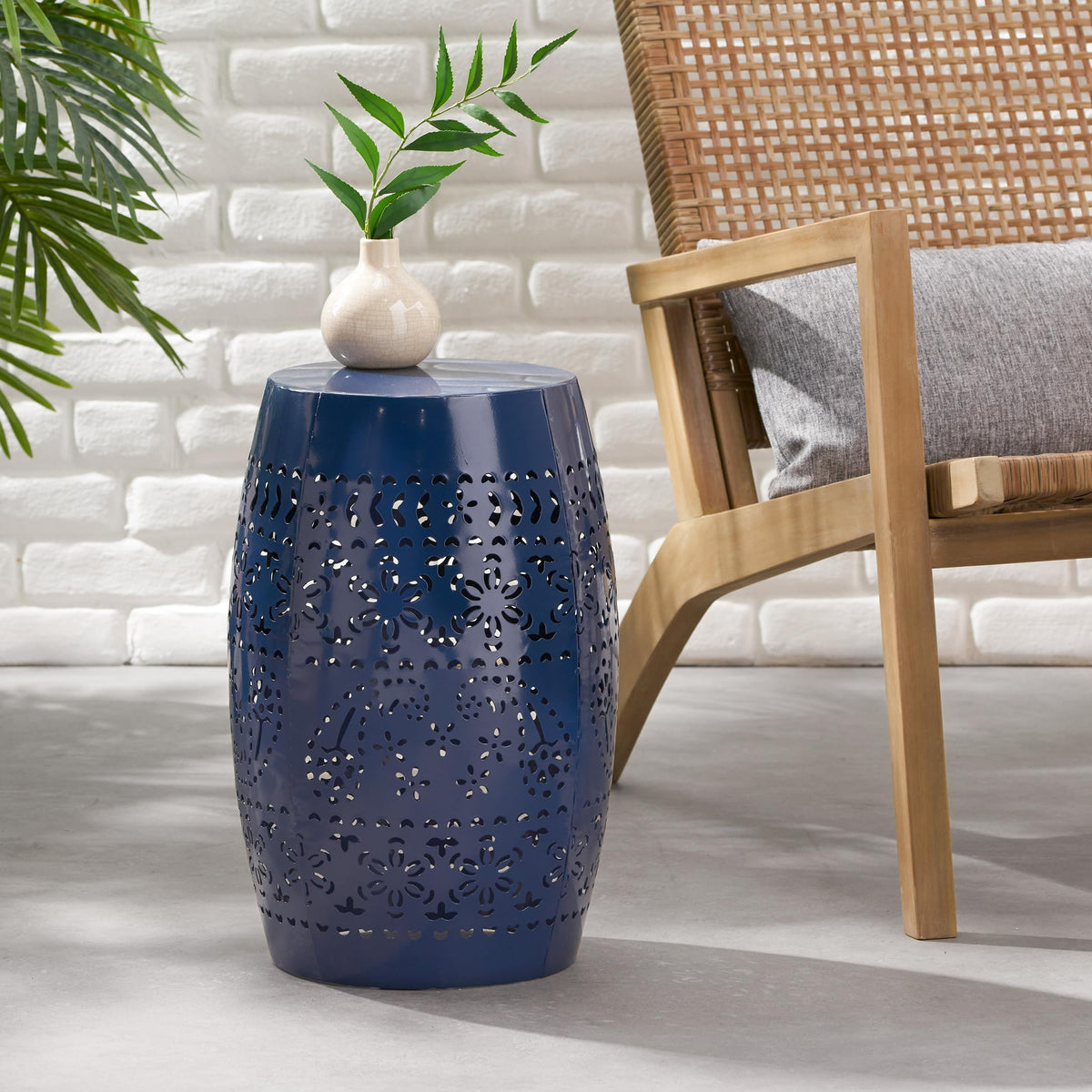 Outdoor Iron Side Table